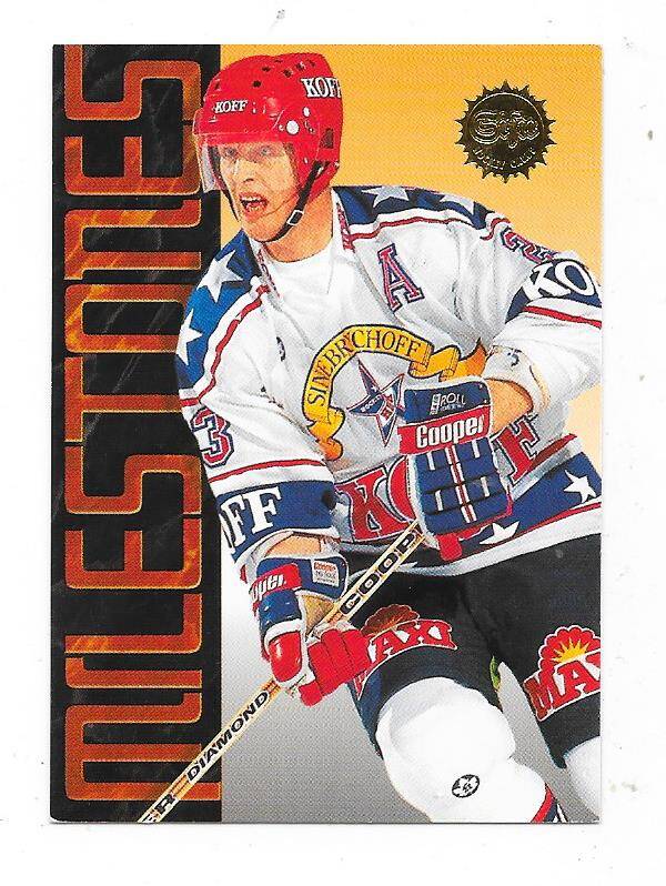 1995-96 Finnish SISU Milestones  Hockey card #185 Pertti Lehtonen , HIFK