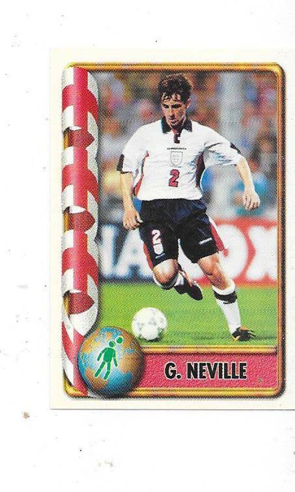 1998 Navarrete France 98 World Cup Football Sticker #304 Gary Neville , England