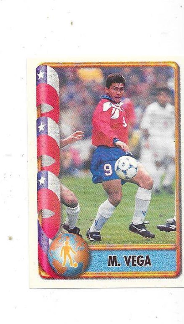 1998 Navarrete France 98 World Cup Football Sticker #151 Marcelo Vega , Chile