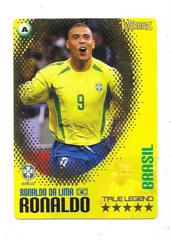 2014-15 Swedish Kickerz Goldstar TRUE LEGEND # Ronaldo da Lima RONALDO , Brasil & Real Madrid