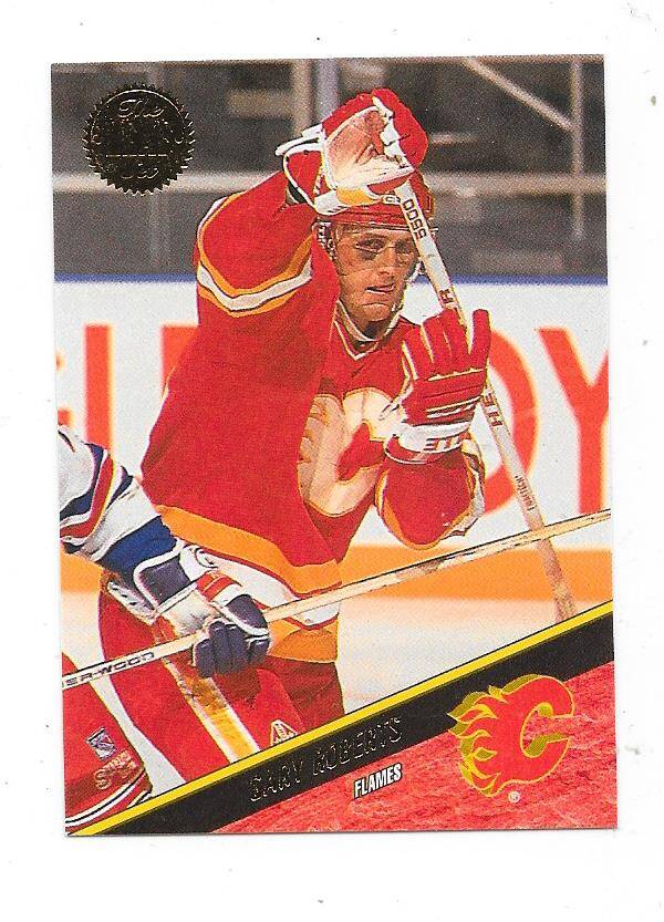 1993-94 LEAF NHL Ice Hockey Card #36 Gary Roberts , Calgary Flames