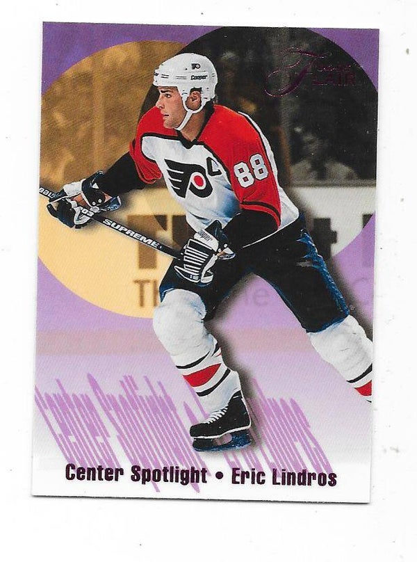 1994-95 Flair Center Spotlight #7 Eric Lindros , Philadelphia Flyers