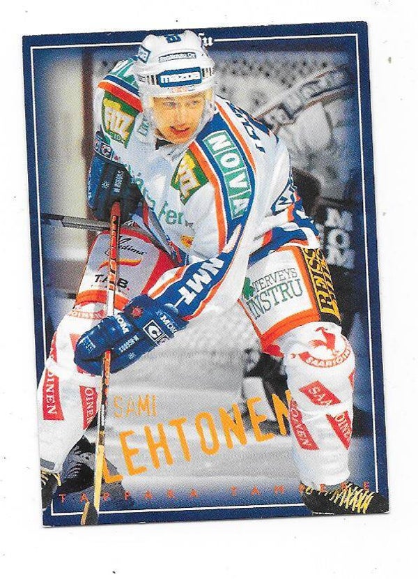 1996-97 Finnish SISU Ice Hockey Card #126 Sami Lehtonen , Tappara & EC Peiting