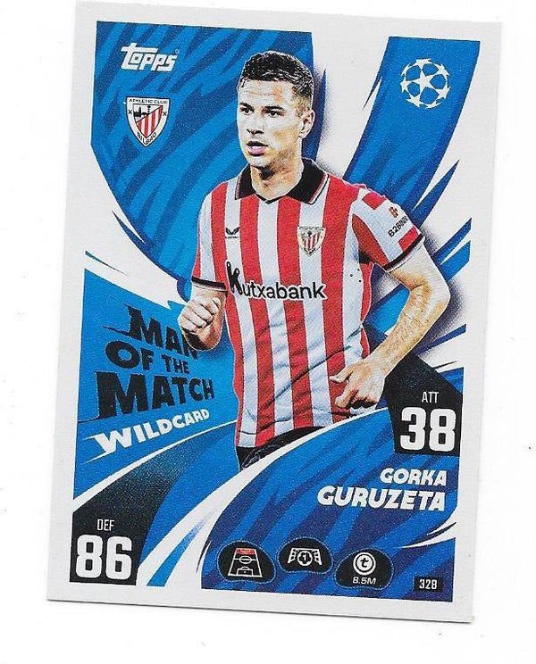 2025-26 Topps Match Attax Champions League Man of The Match Wild Card #328 Corka Guruzeta , Atletic Club Bilbao , Spain
