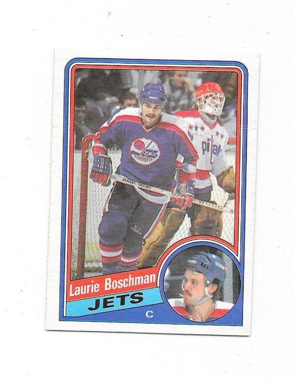 1984-85 OPC #335 Laurie Boschman , Winnipeg Jets