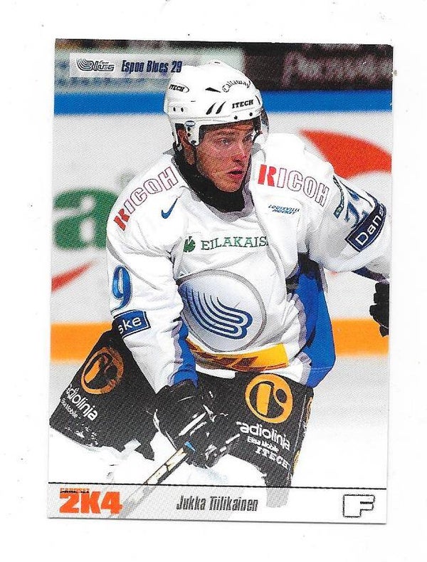 2003-04 Finnish Cardset Ice Hockey Card #9 Jukka Tiilikainen , Espoo Blues