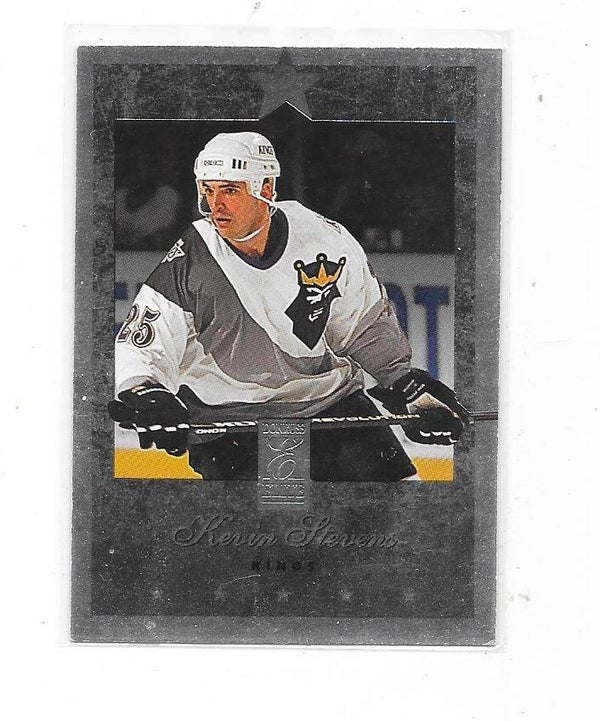 1995-96 Donruss Elite NHL Ice Hockey Card #95 Kevin Stevens , Los Angeles Kings