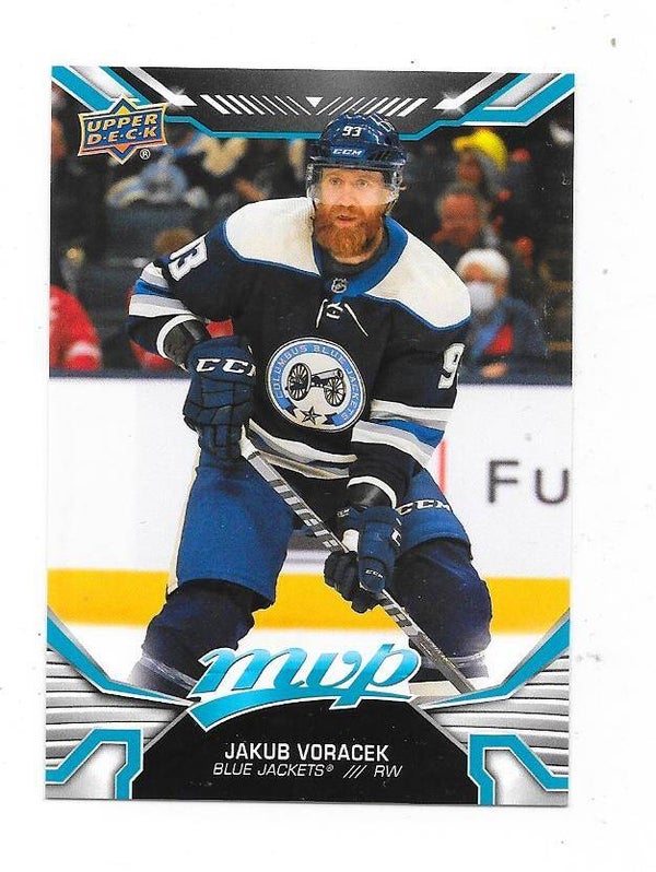 2022-23 Upper Deck MVP NHL Ice Hockey Card #82 Jakub Voracek , Columbus Blue Jackets