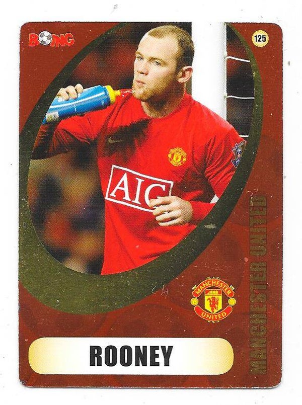 2008-09 Finnish Boing Football Card #125 Wayne Rooney , Manchester United & England