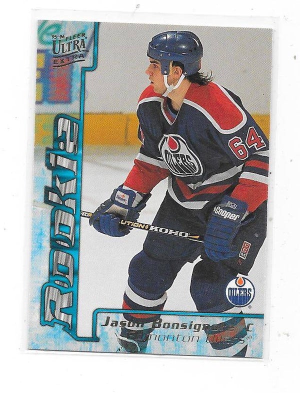 1995-96 Ultra Extra Rookie #332 Jason Bonsignore , Edmonton Oilers