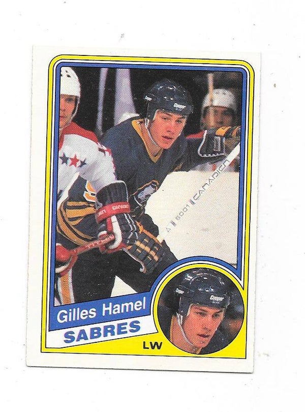 1984-85 OPC #22 Gilles Hamel , Buffalo Sabres