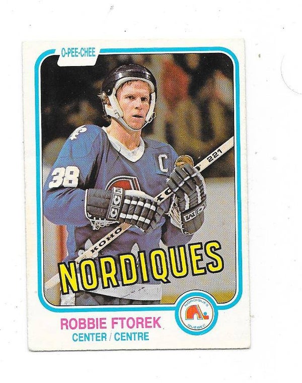 1981-82 OPC #274 Robbie Ftorek , Quebec Nordiques