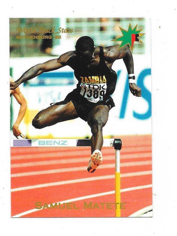 1995 Gothenburg World Track Stars #89 Samuel Matete , Zambia