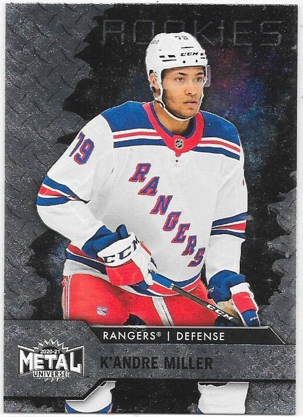 2020-21 Skybox Metal Universe Rookies #148 K`Andre Miller , New York Rangers RC