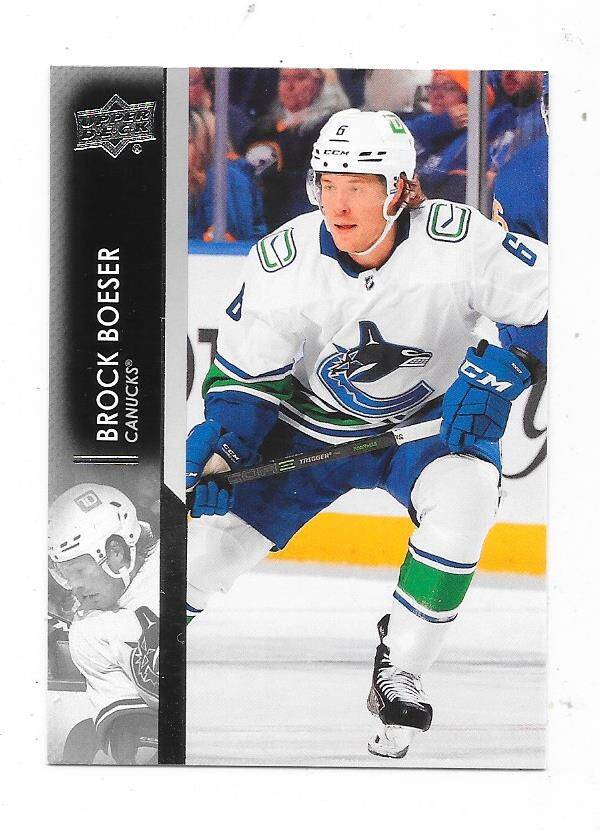 2021-22 Upper Deck NHL Ice Hockey Cards #423 Brock Boeser , Vancouver Canucks