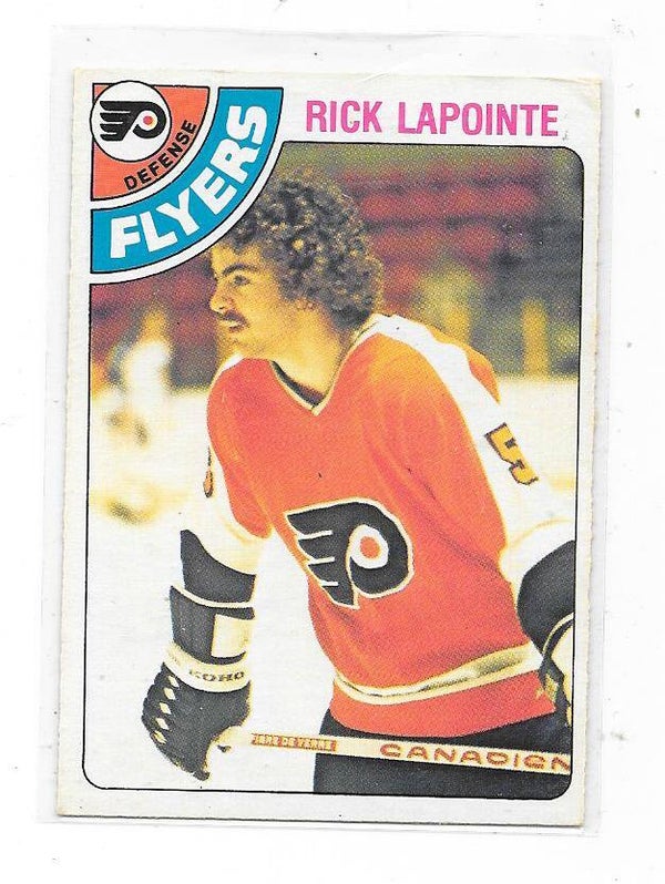 1978-79 OPC NHL Ice Hockey Card #322 Rick Lapointe , Philadelphia Flyers