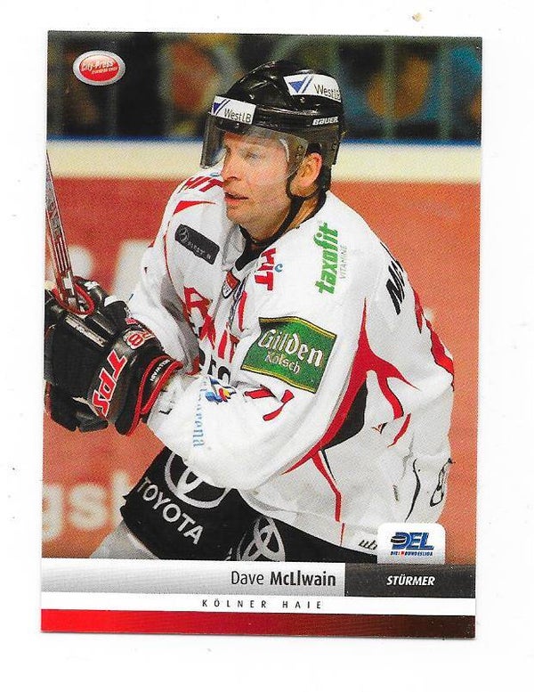 2007-08 German DEL Ice Hockey card #200 Dave McLlwain , Kölner Haie , Toronto Maple Leafs