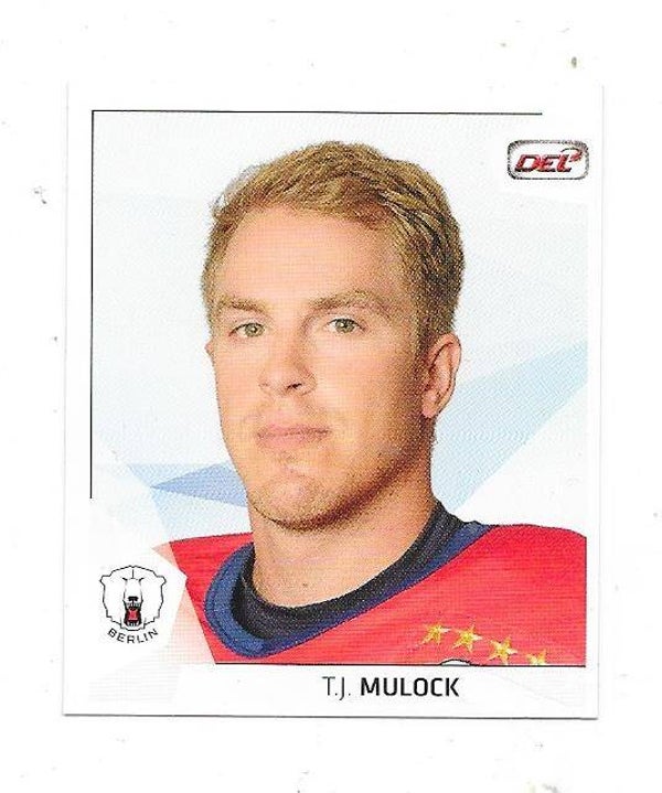 2015 DEL CityPress Ice Hockey Card #34 T.J. Mulock , Eisbären Berlin , Surrey Eagles