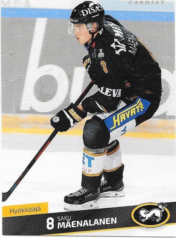 2016-17 Finnish Cardset #93 Saku Mäenalanen Kärpät , SCL Tigers