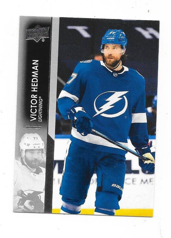 2021-22 Upper Deck NHL Ice Hockey Card  #161 Victor Hedman, Tampa Bay Lightning