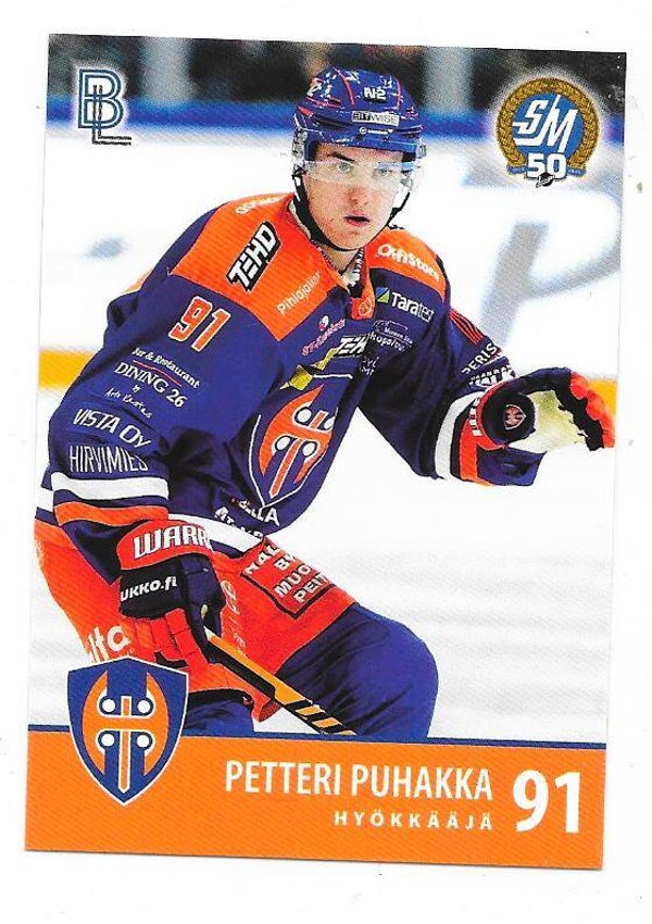 2024-25 Finnish Blueline Teamissued #Tappara-12 Petteri Puhakka , EHC Kloten