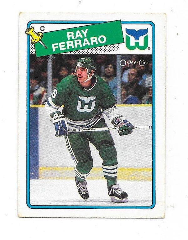 1988-89 OPC NHL Ice Hockey Card #114 Ray Ferraro , Hartford Whalers