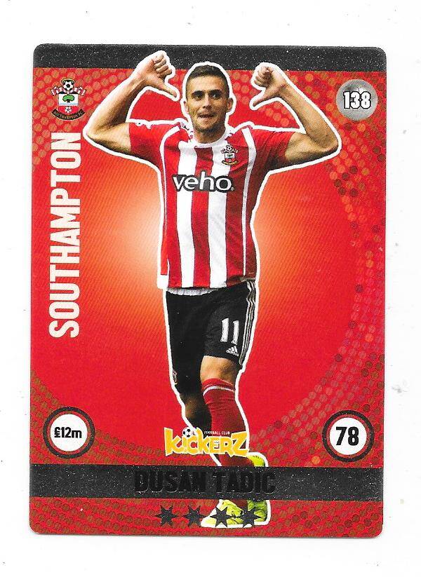 2015-16 Swedish Kickerz Silverstar # Dušan Tadić  Southampton , Serbia