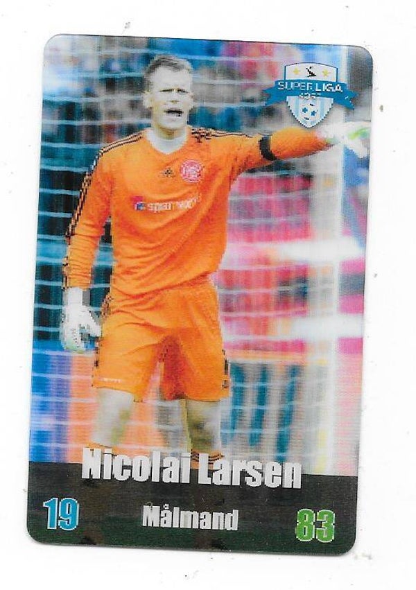2012-13 Danish Superliga Kort Kulma Football Card  # Nikolai Larsen , AaB