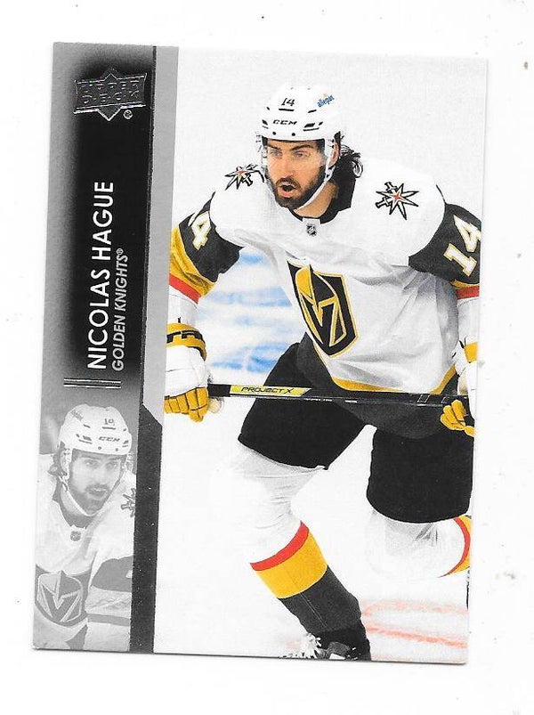 2021-22 Upper Deck NHL Ice Hockey Card #181 Nicolas Hague , Vegas Golden Knights