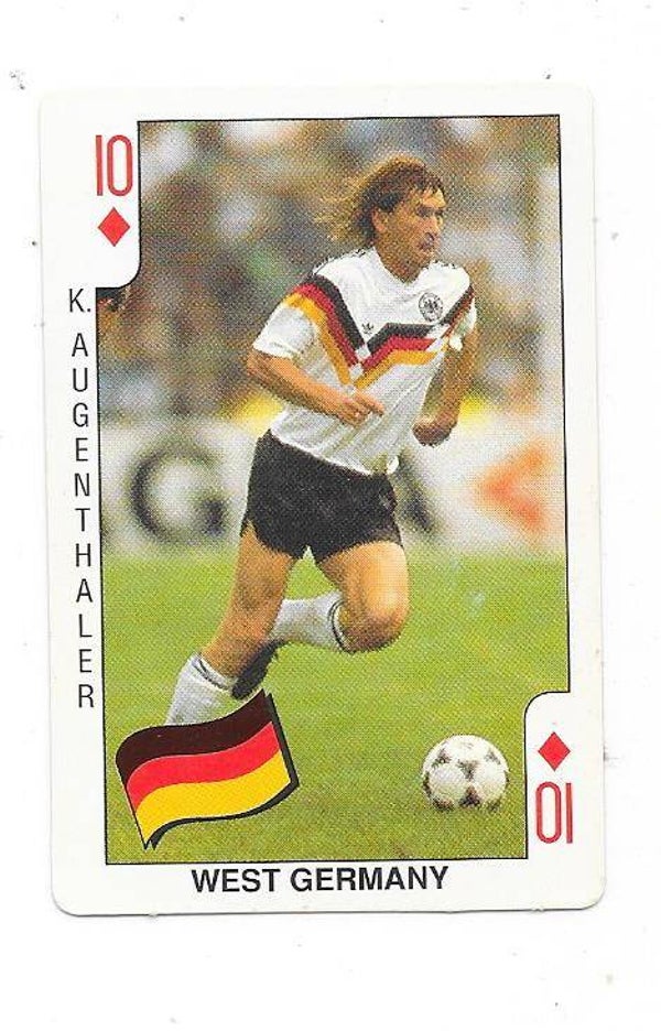 1990 Dandy Football FIFA World Cup Italia 90 #D10 Klaus Augenthaler , West Germany , FC Bayern Munchen
