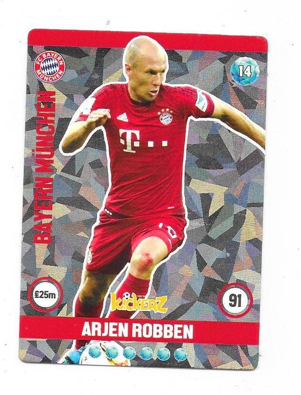 2015-16 Swedish Kickerz Diamond # Arjen Robben , FC Bayern München