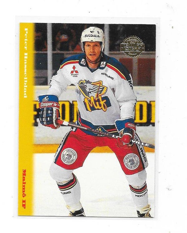 1994-95 Swedish LEAF SHL  #31 Peter Hasselblad Malmö  Redhawks , Krefeld Pinguine