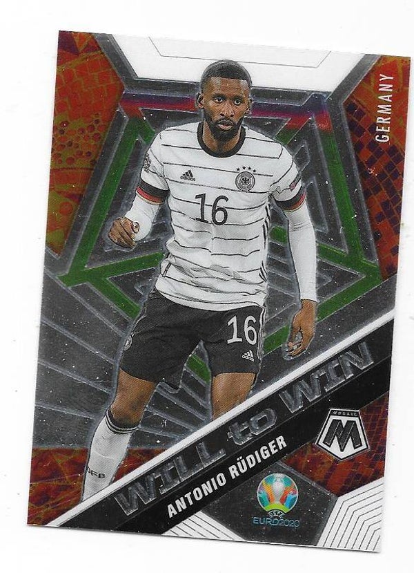 2021 Panini Mosaic UEFA EURO  Will to Win #30 Antonio Rudiger  Germany