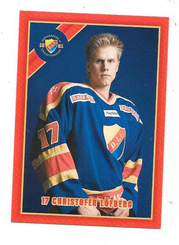 2005-06 Swedish Djurgårdens IF Teamissued #17 Christofer Löfberg  , Mulhouse