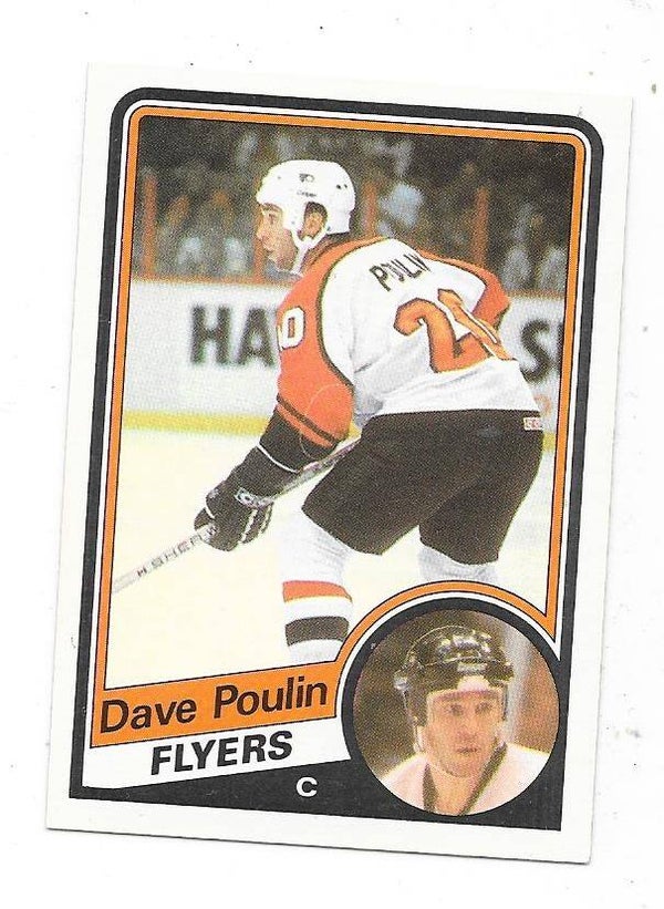 1984-85 OPC NHL Ice Hockey Card #165 Dave Poulin , Philadelphia Flyers RC
