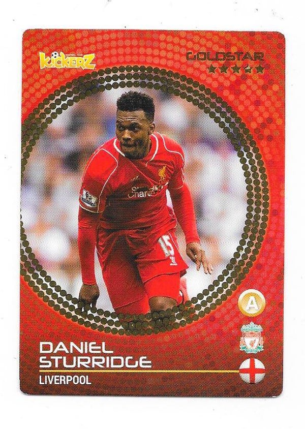 2014-15 Swedish Kickerz Goldstar Football Card # Daniel Sturridge , Liverpool & England