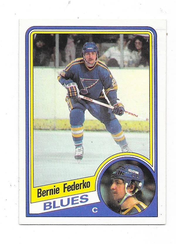 1984-85 OPC NHL Ice Hockey Card #184 Bernie Federko , St Louis Blues