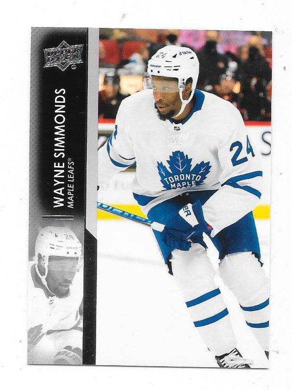 2021-22 Upper Deck NHL Ice Hockey Cards #418 Wayne Simmonds , Toronto Maple Leafs