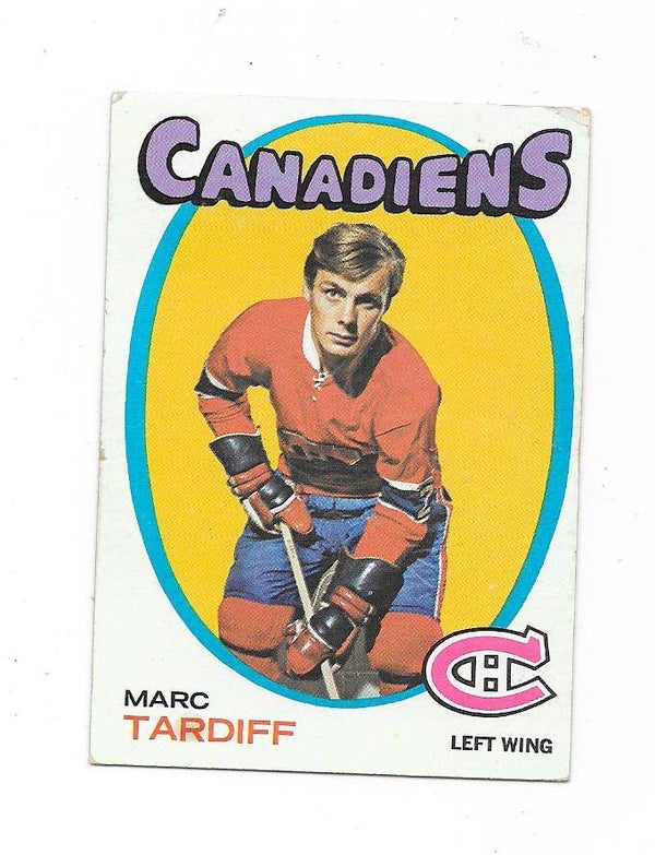 1971-72 Topps NHL Ice Hockey Card #29 Marc Tardif , Montreal Canadiens