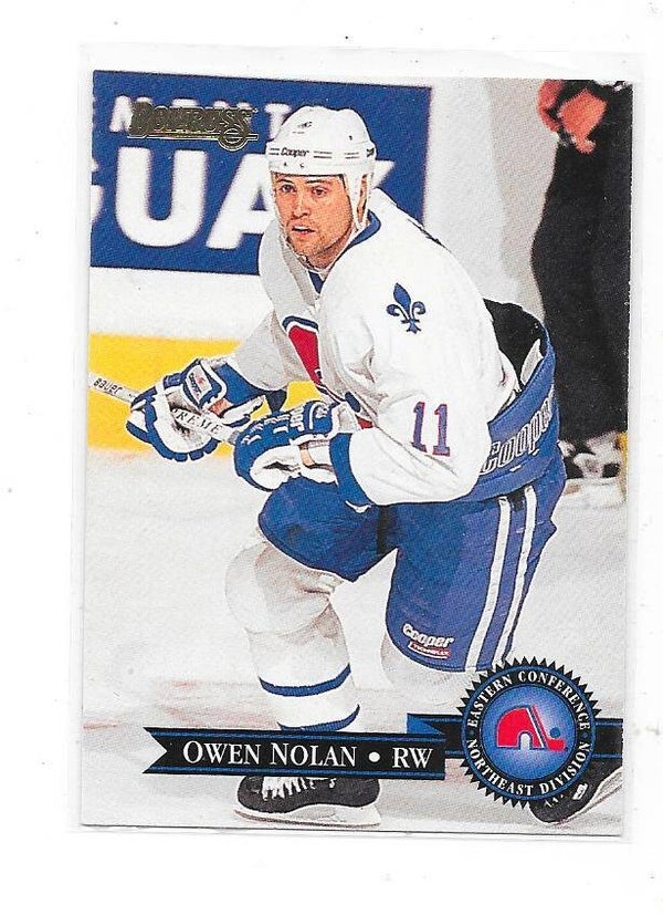 1995-96 Donruss #153 Owen Nolan , Quebec Nordiques