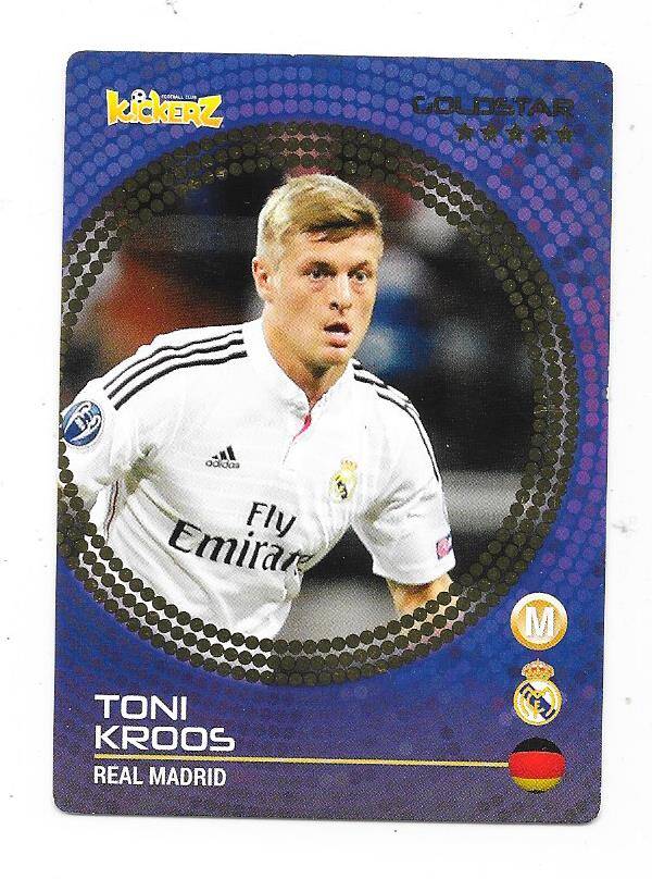 2014-15 Swedish Kickerz Goldstar # Toni Kroos  Real Madrid , Germany