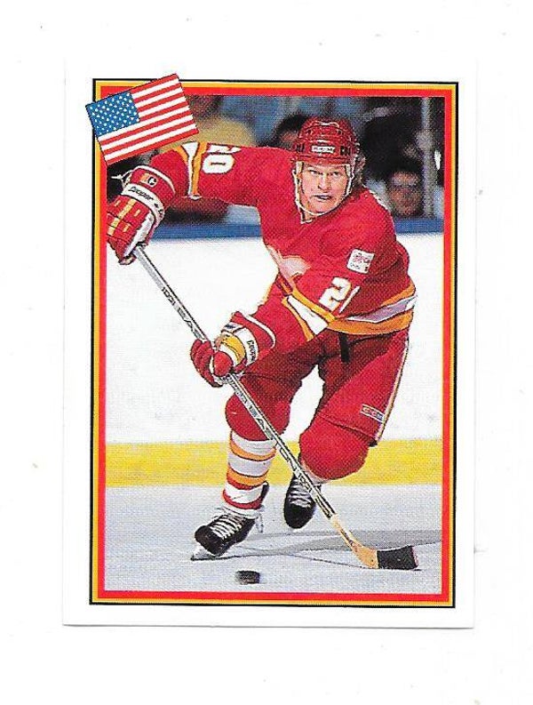 1993 Swedish Semic WC Ice hockey sticker #176 Gary Suter , Calgary Flames