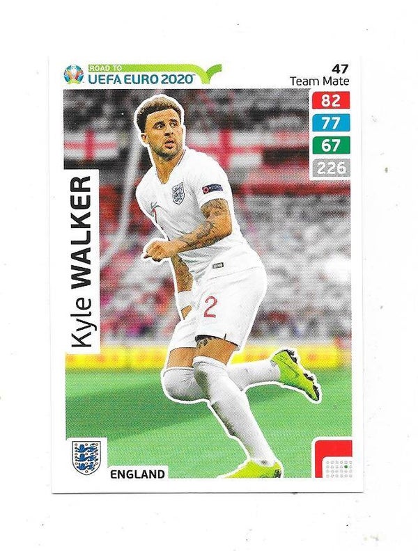 2020 Panini Adrenalyn XL Road to UEFA EURO 2020 #47 Kyle Walker , England