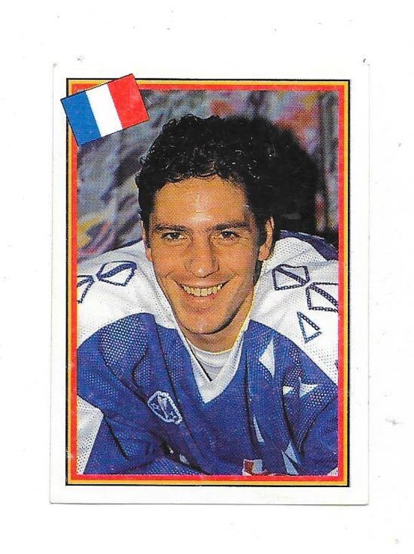 1993 Swedish Semic WC Ice hockey sticker #266 Antoine Richer , France