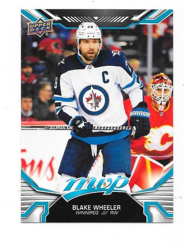 2022-23 Upper Deck MVP NHL Ice Hockey Card #186 Blake Wheeler , Winnipeg Jets