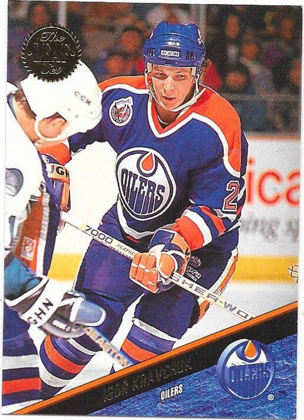 1993-94 LEAF #163 Igor Kravchuk , Edmonton Oilers