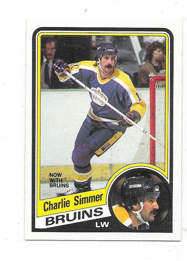 1984-85 OPC #90 Charlie Simmer , Boston Bruins