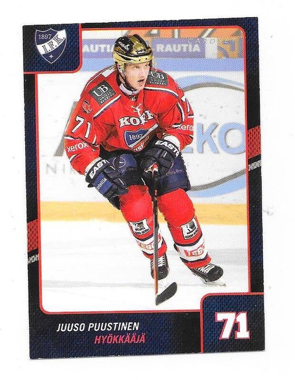 2013-14 Finnish Cardset #190Juuso Puustinen HIFK , Kamloops Blazers