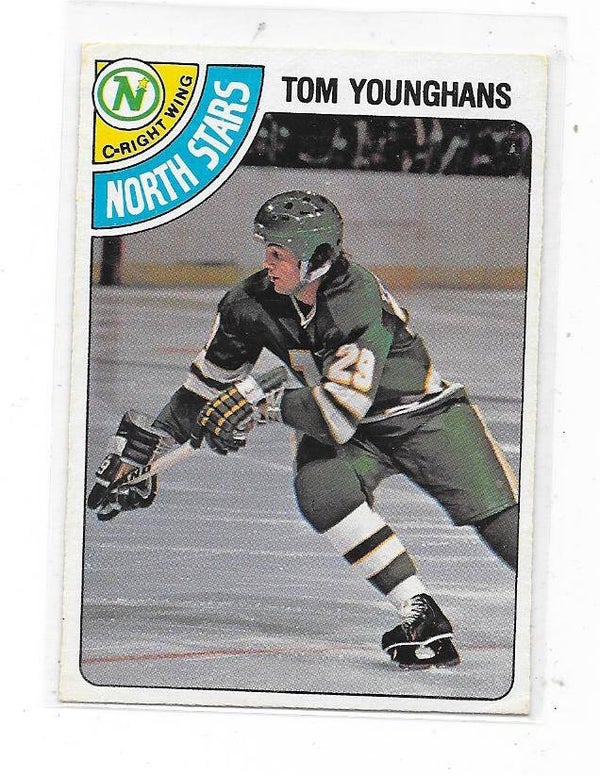 1978-79 OPC NHL Ice Hockey Card #295 Tom Younghans , Minnesota North Stars RC