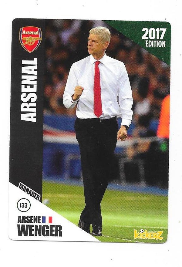 2016-17 Swedish Kickerz #133 Arsene Wenger  Arsenal , France